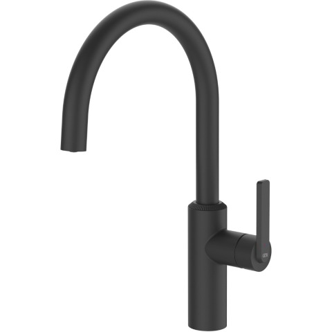 Змішувач кухонний Gessi Segni матовий чорний (60940#299)