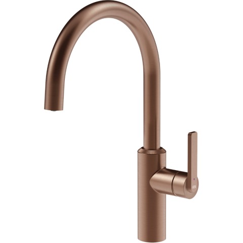 Змішувач кухонний Gessi Segni мідь браширована PVD (60940#708)