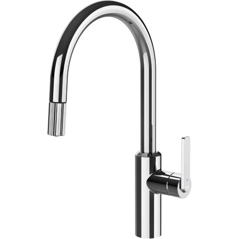 Змішувач кухонний з висувним виливом Gessi Segni хром (60942#031)