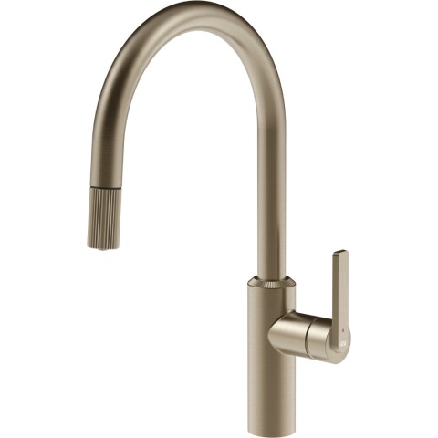 Kitchen mixer with pull-out spout Gessi Segni stainless steel (60942#149)
