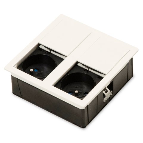 Розетковий блок ASA VersaHit Dual 2x220 IP54 холодний білий RAL 9003 (060.15F.00008)
