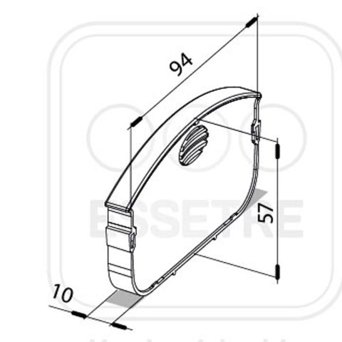 Розділювач для лотків Essetre Whitty-Line ACWC01VX0
