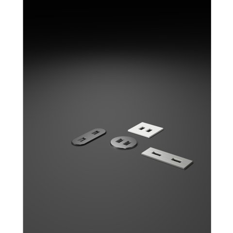 Меблева USB розетка ASA VersaPick type A+C матовий чорний (060.29Z.00037)