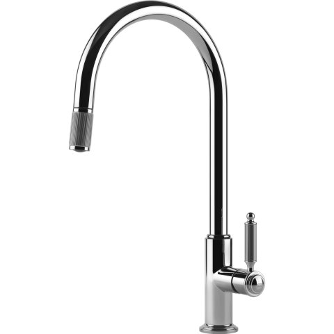 Змішувач кухонний з висувним виливом Gessi Venti20 хром (60622#031)