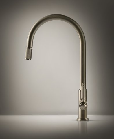 Змішувач кухонний з висувним виливом Gessi Venti20 хром (60622#031)
