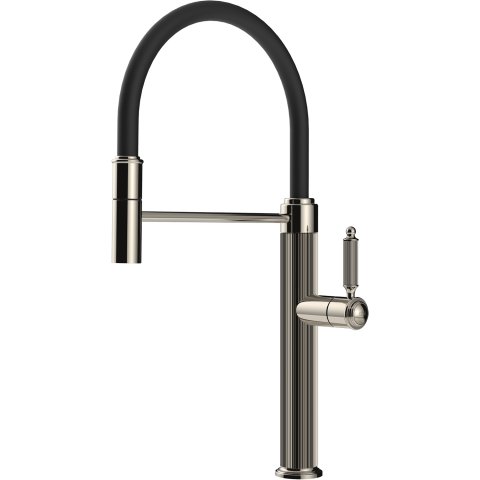 Змішувач кухонний з гнучким виливом Gessi Venti20 нікель PVD (60634#720)