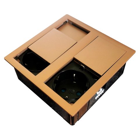 Розетковий блок ASA VersaHit Dual 2x220 IP54 мідь (060.15F.00046)