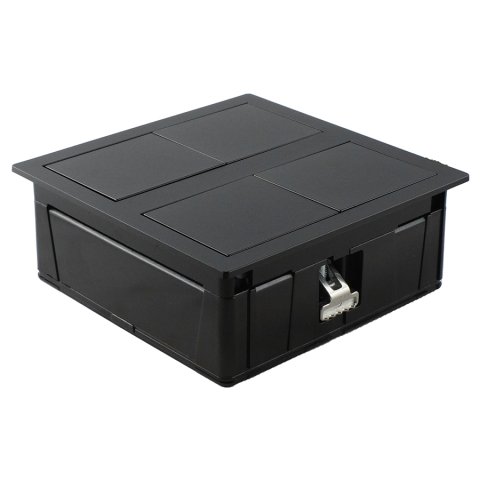 Розетковий блок ASA VersaHit Dual 1x220+1USB 5V IP54 матовий чорний (060.15F.00045)