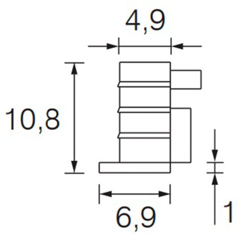 Заглушка SKY-B (682T0003), колір - білий