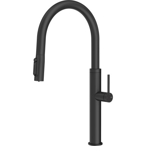 Змішувач кухонний з підключенням до фільтра Gessi 316 Kitchen Flessa матовий чорний (60822#299)