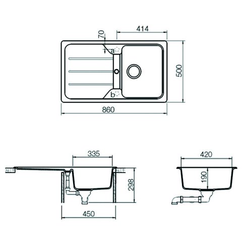 Кухонна мийка Teka Simpla 45-B TG (40144512) карбон
