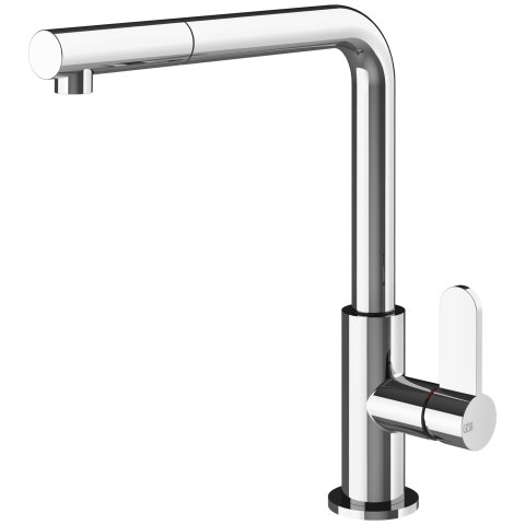 Змішувач кухонний з висувним виливом Gessi Helium хром (50103#031)