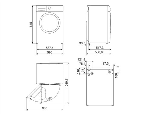 Пральна машина Smeg WNP04SEAIN1