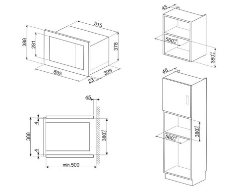 Мікрохвильова піч Smeg FMI025B3