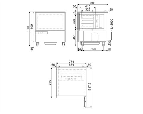 Професійний холодильник Smeg BC5T1