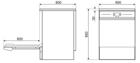 Професійна посудомийна машина Smeg SWT264