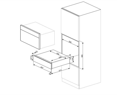 Підігрівач посуду Smeg CPR115B3