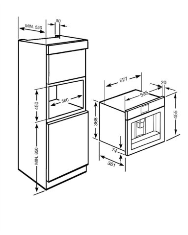 Вбудовувана кавомашина Smeg CMS8451A