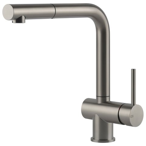 Змішувач кухонний з висувним виливом Gessi Acciaio нержавіюча сталь полірована (60598#239)