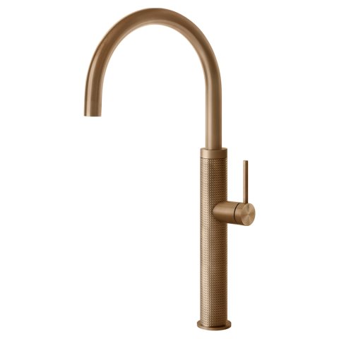 Змішувач кухонний Gessi 316 Kitchen Cesello бронза браширована PVD (60020#726)